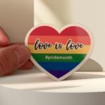 Pride - Love is love Heart cut sticker