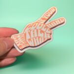 If your hand could talk - mental health sticker