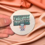 Perfectly imperfect robot - mental health sticker