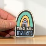 Mental health matters rainbow blk