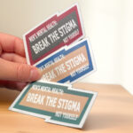 Mens mental health break the stigma sticker